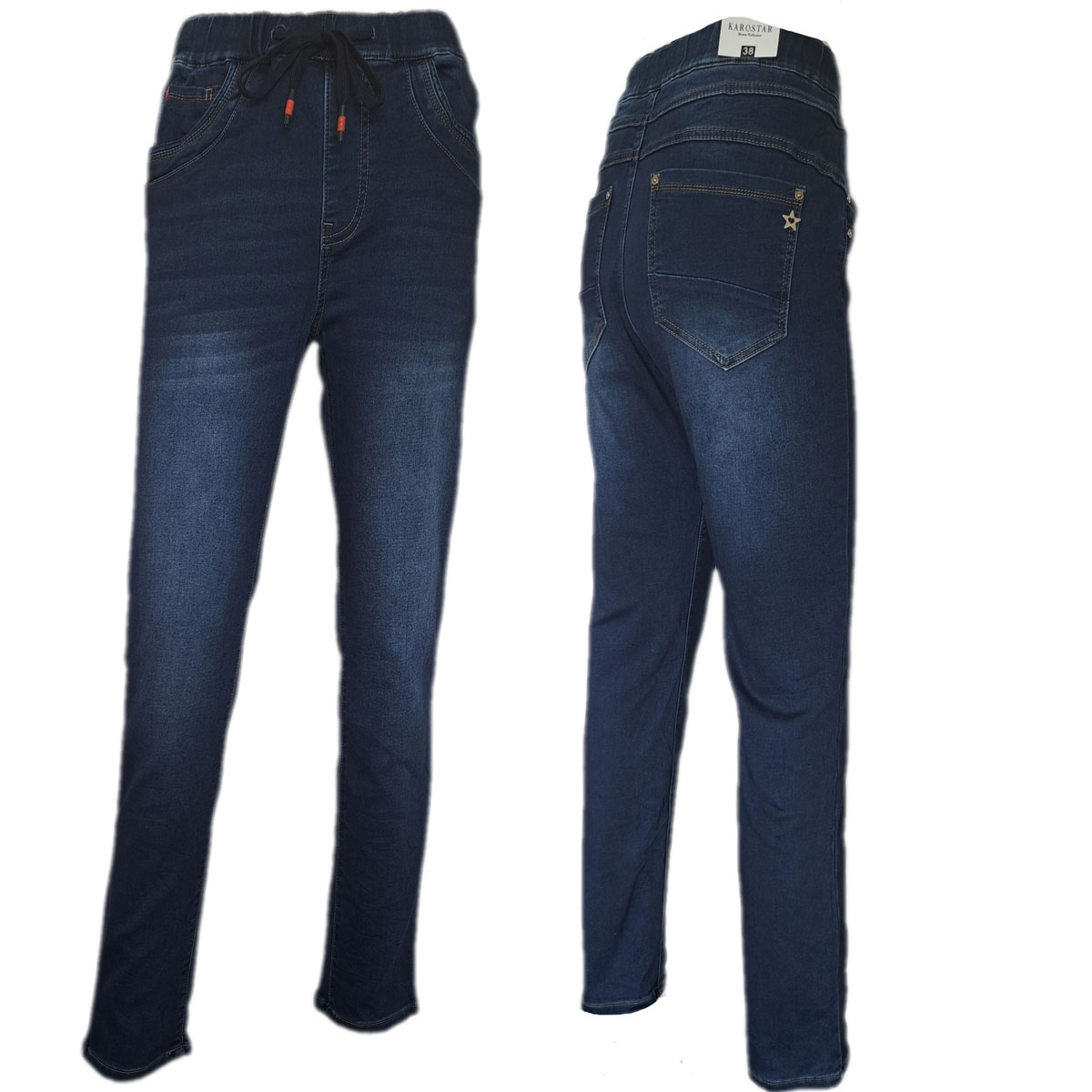 Karostar jeans met koordje