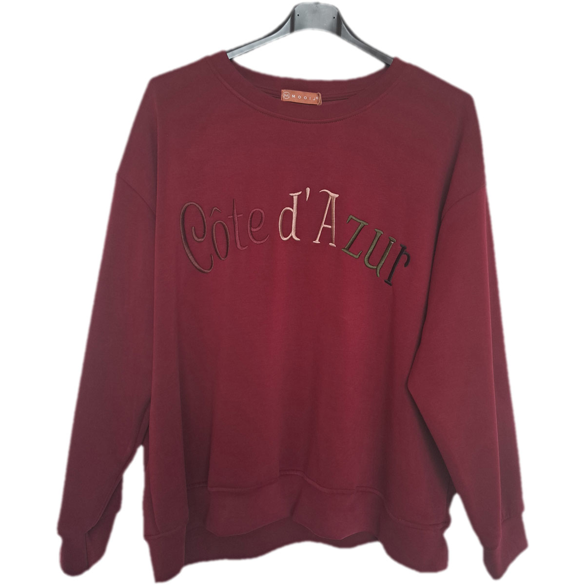 Sweater Cote d'Azur bordeauxrood