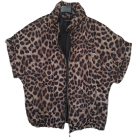 Bodywarmer met panterprint