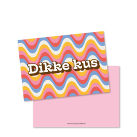 Wenskaart Dikke kus