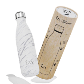 IZY thermosfles | 500 ml | Wit gemarmerd