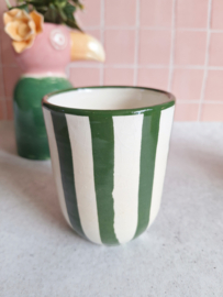 Mok Raya | Groen gestreept