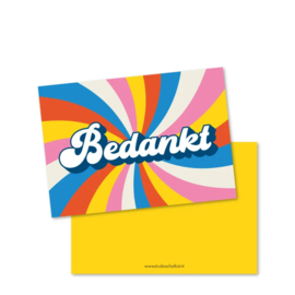 Wenskaart Bedankt
