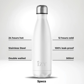 IZY thermosfles | 500 ml | Wit