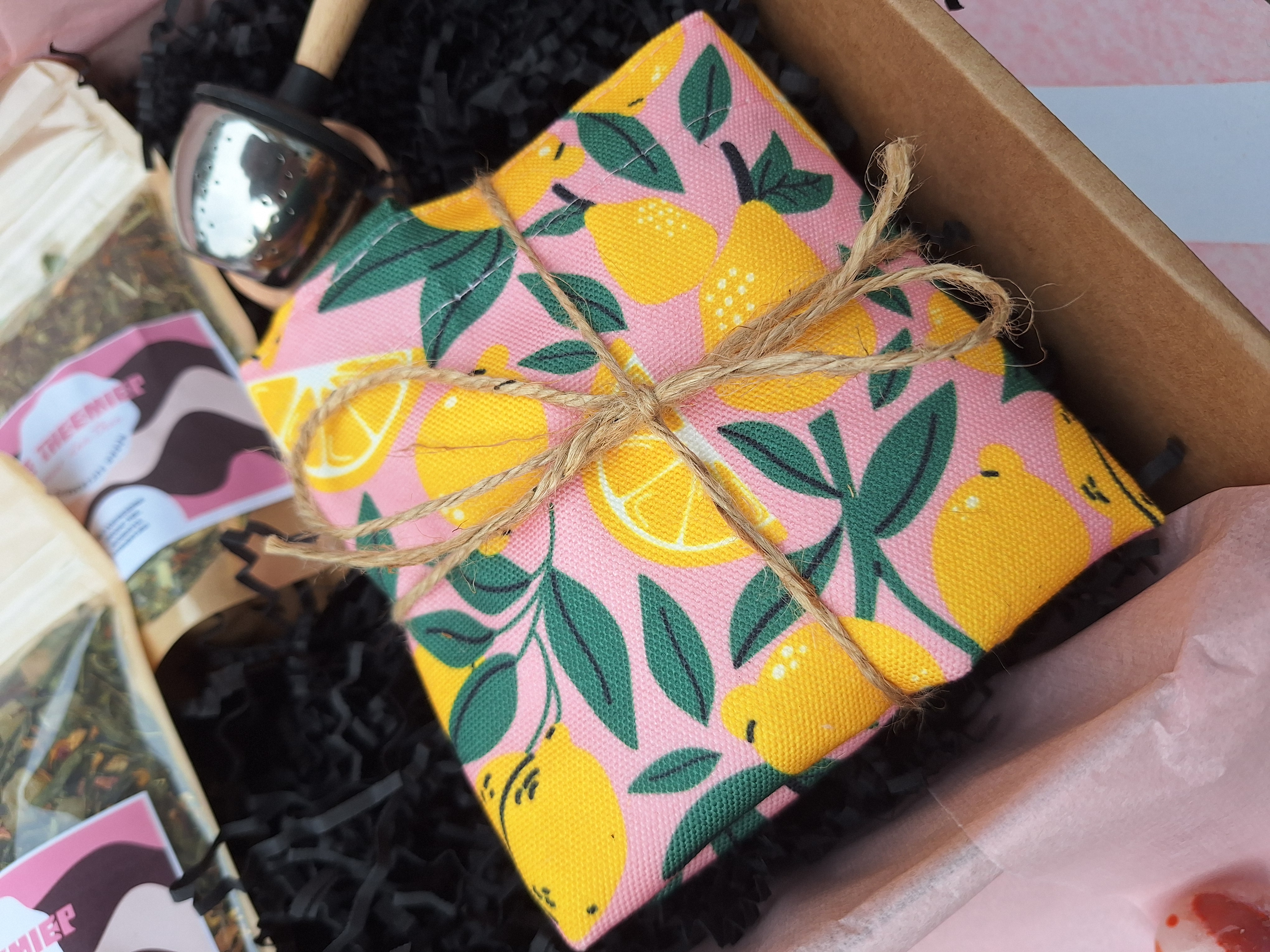 Fruitfeestje Deluxe | Theecadeau met canvas tas