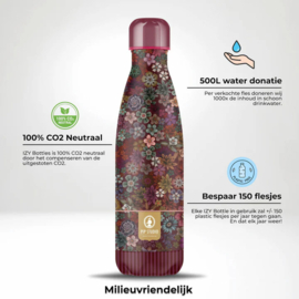 IZY thermosfles | 500 ml | Pip Studio | Tutti I Fiore rood