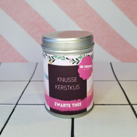 Knusse Kerstkus | Zwarte Thee | Theeblikje