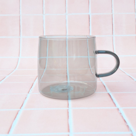 Gekleurd theeglas | Grijs | 50 cl | Borosilicaatglas