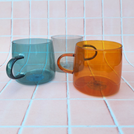 Gekleurd theeglas | Oranje | 50 cl | Borosilicaatglas