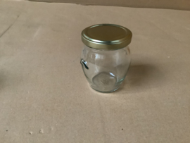 orciopot met oortjes 212 ml ml (250  gram) verpakt per 18 met goudkleurig deksel Toc 63