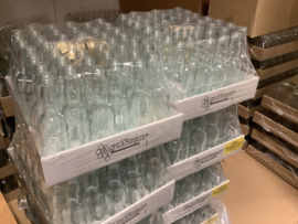 40 ml Krophals fles met deksel goud in tray 40 stuks