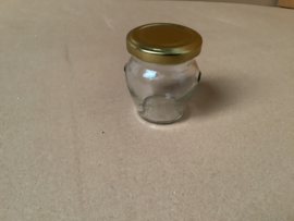 orciopot met oortjes 106 ml ml (150  gram) verpakt per 28 met goudkleurig deksel Toc 53