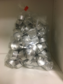 theelicht aluminium cupjes 100