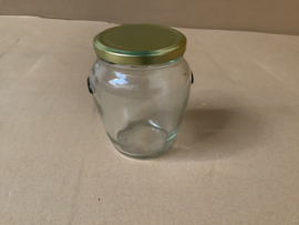 orciopot met oortjes 580 ml ml (800  gram) verpakt per 9 met goudkleurig deksel Toc 82