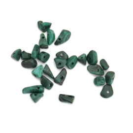Chips Stone Kralen Malachiet 4-6mm - 25 stuks