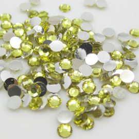 4mm Facet Resin Rhinestone Plaksteentjes - Flat back - SS16  - div kleuren - 50 stuks