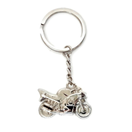 Stoere metalen Sleutelhanger - Motorfiets