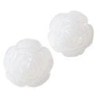 Roosje Rond 11mm - Creme of Wit - 10 stuks