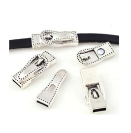 Magneetslot goud- of zilverkleur - 27x12mm - gat 2x7mm
