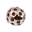 Bedels met Rode Strass Steentjes