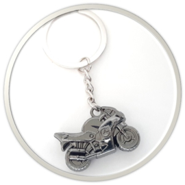 Stoere metalen Sleutelhanger - Motorfiets