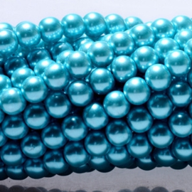 Glasparels Turquoise Blauw – 4mm of 6mm