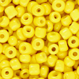 Glasrocaille 4mm (6.0) Cyber yellow - per zakje ca 16 gram