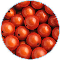 Miracle 3d kralen Oranje - 12mm  5 stuks