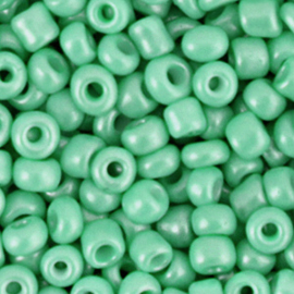 Glasrocaille 4mm (6.0) Vivid green - per zakje ca 16 gram