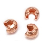 Knijpkraal verbergers - Rosé Goudkleur - 5x3mm - 10 stuks