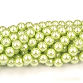 Glasparels Licht Groen - 4mm, 6mm of 8mm