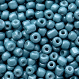 Glas rocaille 4mm (6.0) Dark Teal Blue- Per zakje ca 5 gram