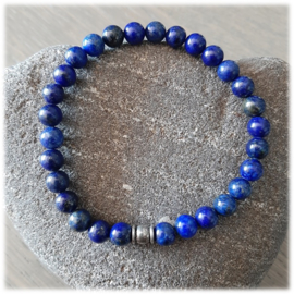 Lapis Lazuli Natuursteen Armband - lengte ca 19cm