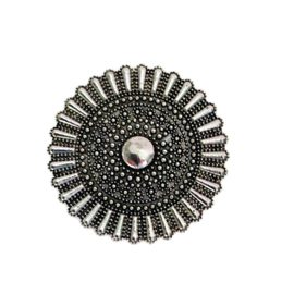 Antiek Zilverkleur Vestclip Knop 4.2cm