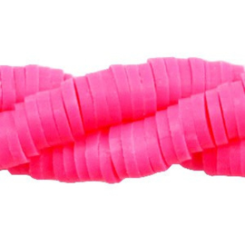 Katsuki Kralen 4mm – Neon Roze - ca 70 stuks