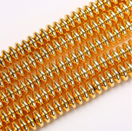Hematiet Disk Kralen 6x2mm - 10 stuks