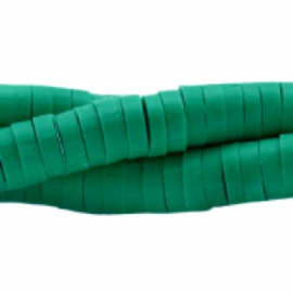 Katsuki kralen 6mm - Groen - ca 70 stuks of hele streng
