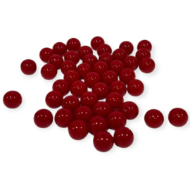 Dieprode Acryl Kralen 10mm