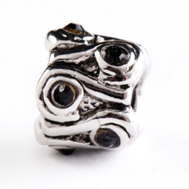 Bedel met Blanke Strass Steentjes