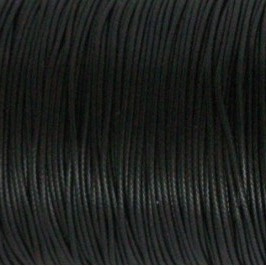 Waxdraad Zwart 1mm x 2 meter