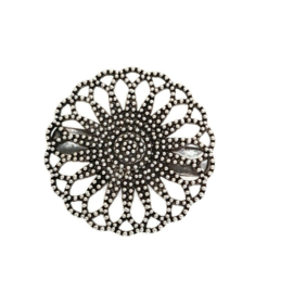 Antiek Zilverkleur Vestclip Filigraan 4.2cm