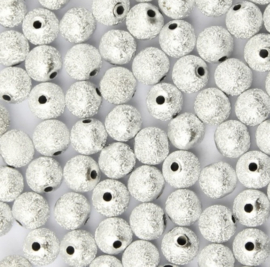 Acryl kralen Stardust Zilver of Goudkleur - 6mm - 20 stuks
