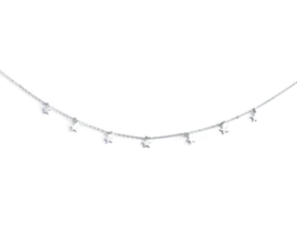 Bedel Hanger Sterretjes - Zilverkleur Metaal - 12x9x2mm - 20 stuks