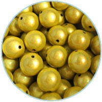 Miracle 3d kralen Geel - 6mm - 30 stuks