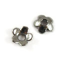 Kralenkapjes Bloem 6mm Antiek Brons - Antiek Koper of Antraciet Zilverkleur- Metaal - 10 stuks