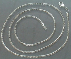 slangenketting snake chain silverplated -  1.8mm