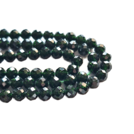 Groene Goudsteen Kralen Facet Rond  4mm - 10 stuks