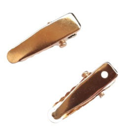 Alligator Clip - 25mm - goudkleur - 4 stuks