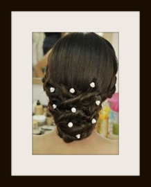 Curlie Haarclips met Strass Kristallen - 4 stuks