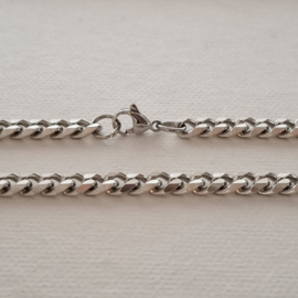 Stainless Steel Gourmet Ketting - 5mm breed